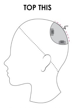 Alternative view of Top This 8" Human Hair Topper